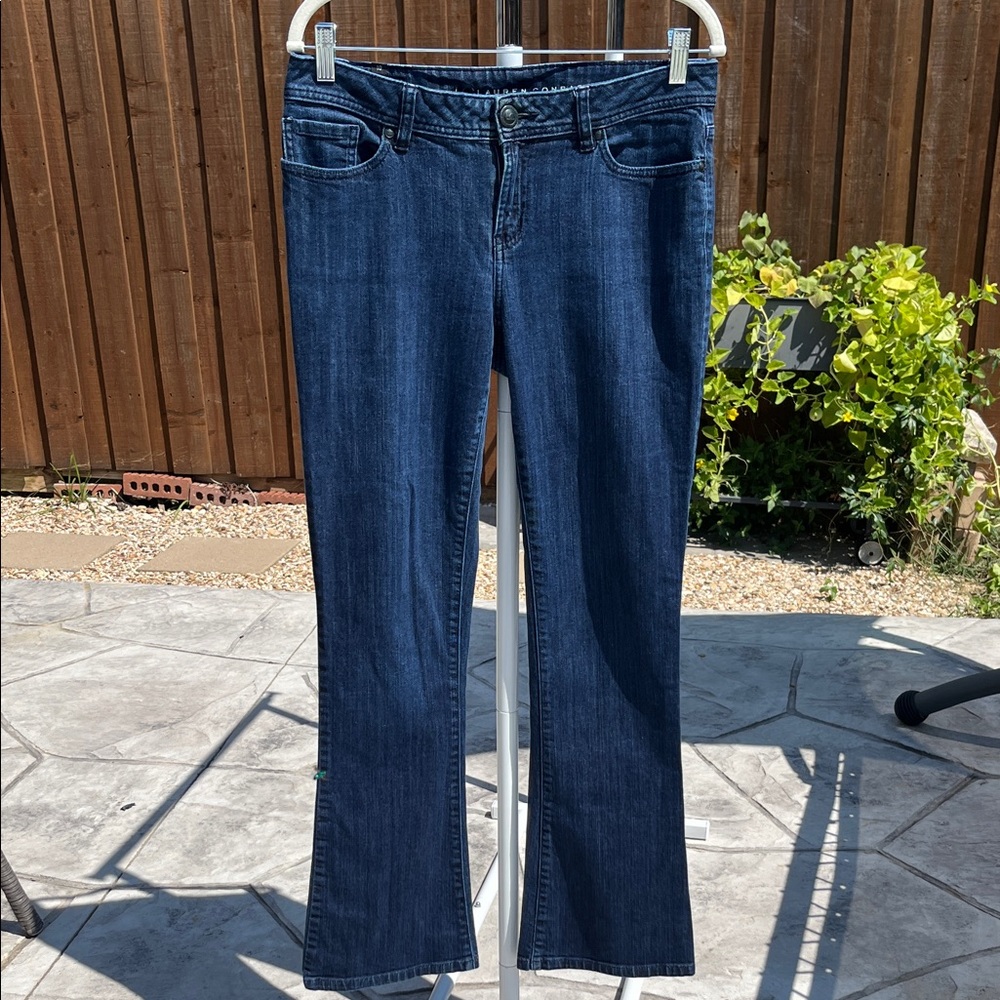 LC Lauren Conrad Dark Blue Flare Jeans